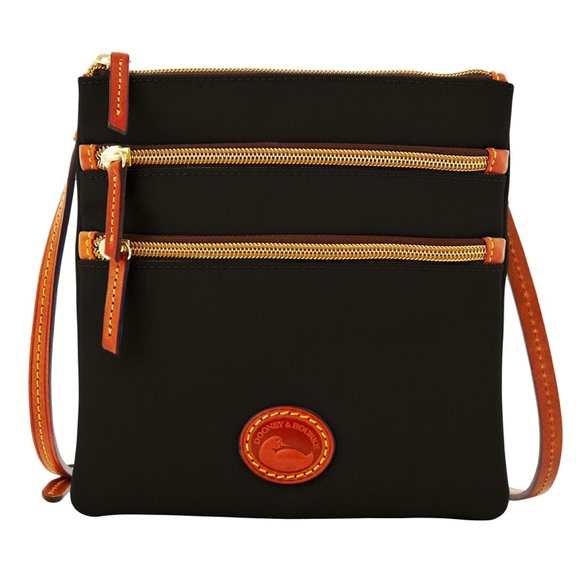 Dooney & Bourke Handbags - Dooney & Bourke Nylon North South Triple Zip Purse